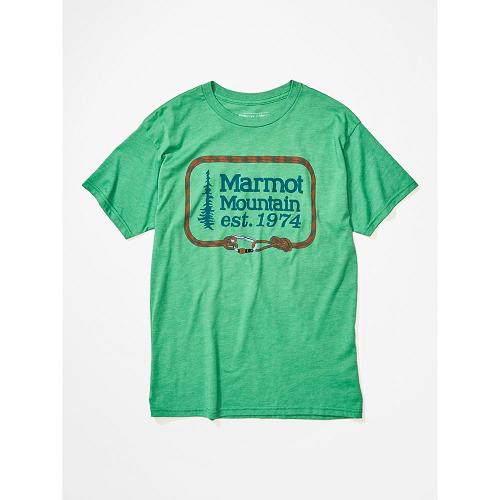 Marmot Clothes Green NZ - Ascender T-Shirts Mens NZ7084916